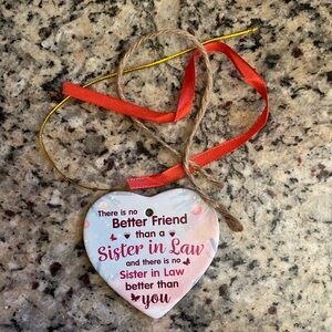 Heart-Shaped Sister-in-Law Ornament